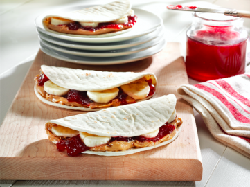 Peanut Butter and Jelly with Bananas
