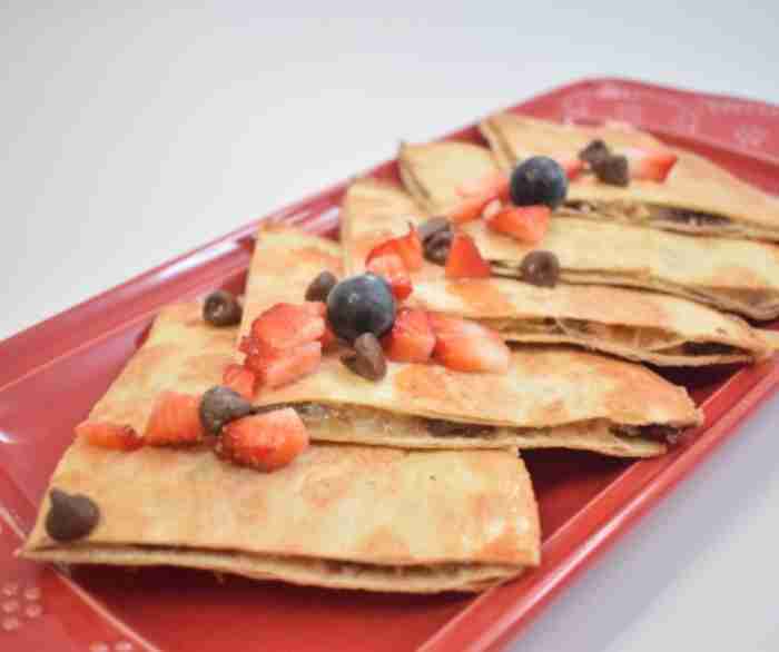 Azteca sweet quesadillas