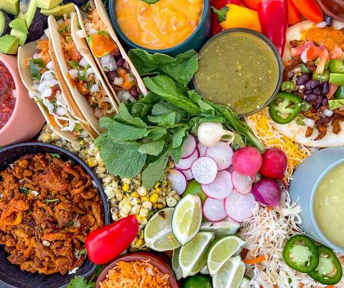 build your own taco charcuterie board