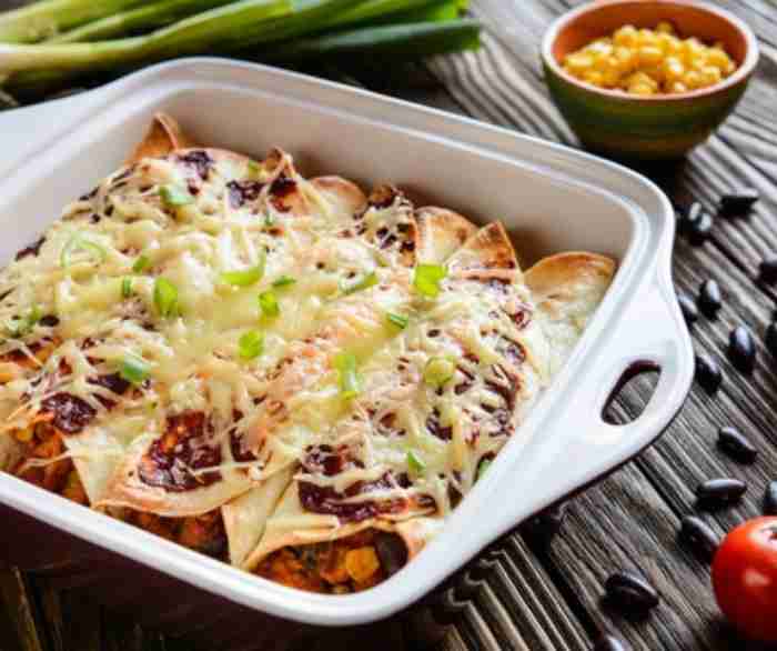 Creamy Spinach enchiladas