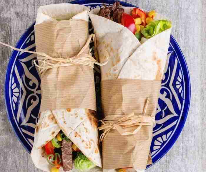 Easy grilled steak fajita wraps