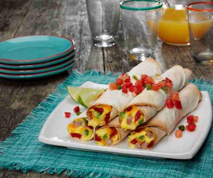 Italian breakfast burrito