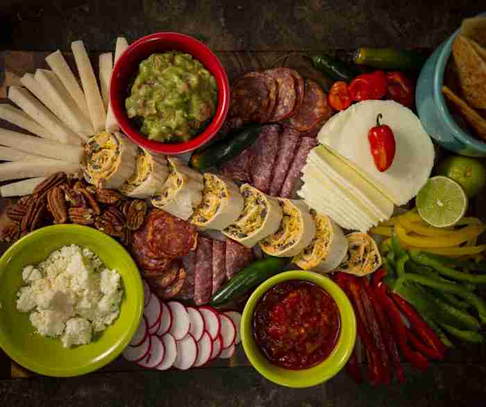 Mexican charcuterie board